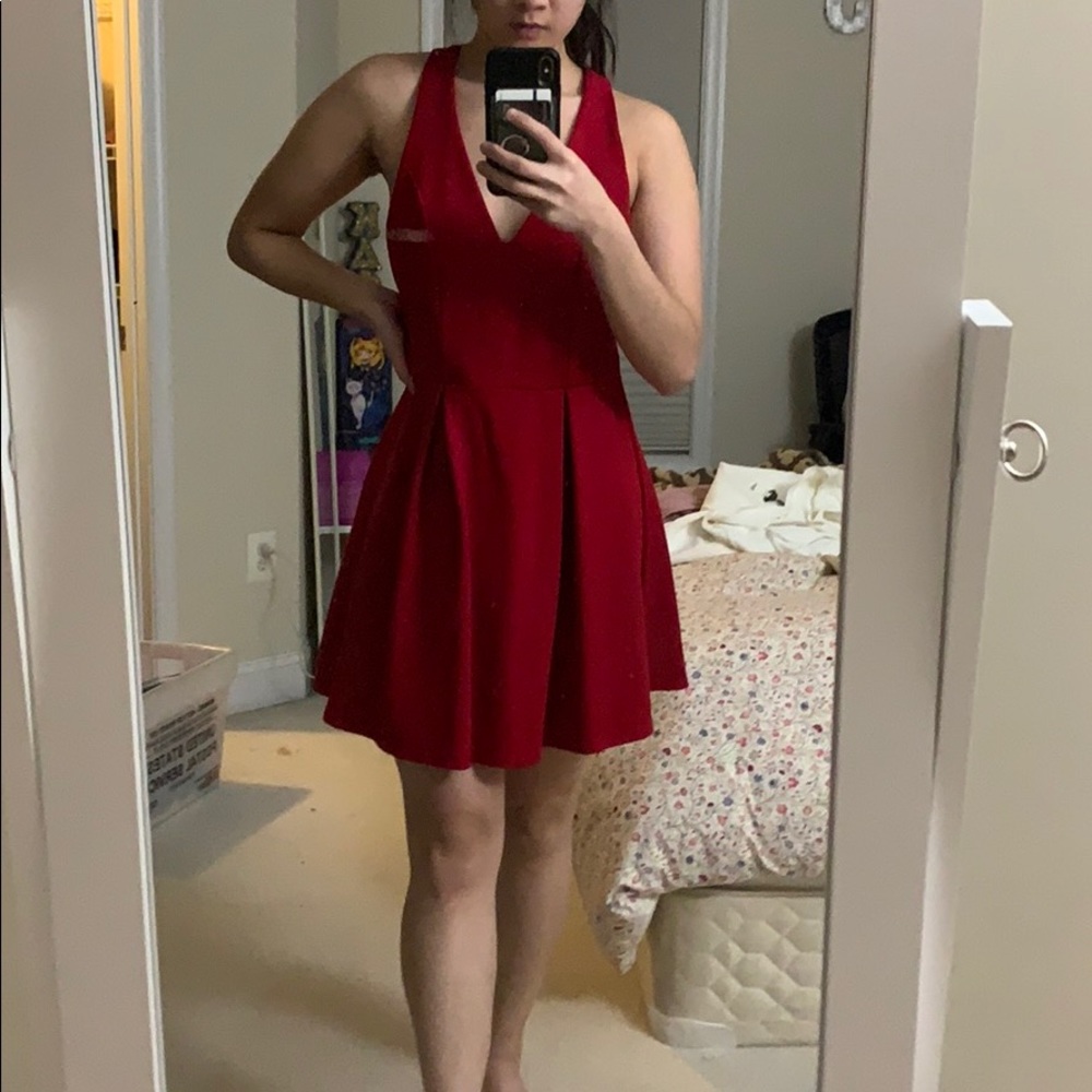 Red dress